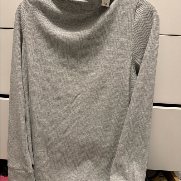 Men's Light Gray Turtleneck Sweater - Picture 2 of 2